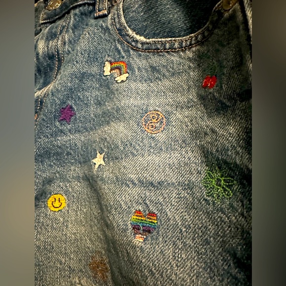 American Eagle embroidered 90s boyfriend shorts - Picture 3 of 7
